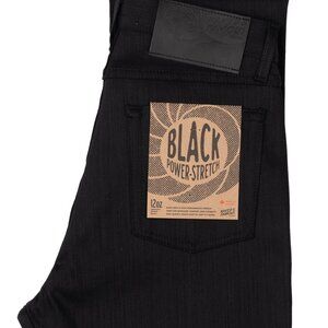 New: Naked and Famous True Guy Black Power Stretch size 30